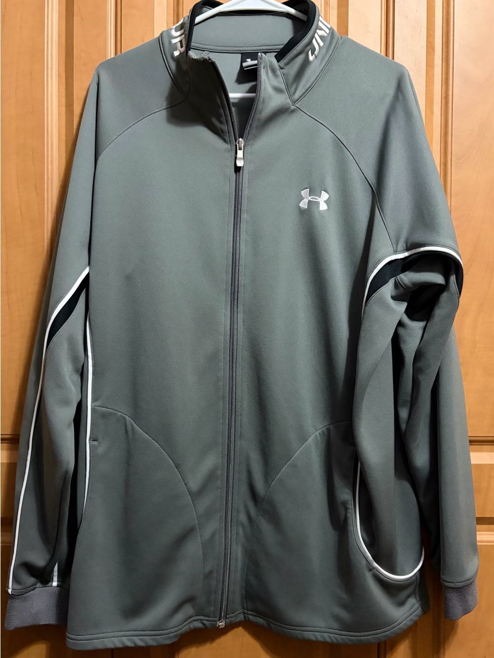 Under Armour Men's Full-Zip Jacket Athletic Polyester Gray